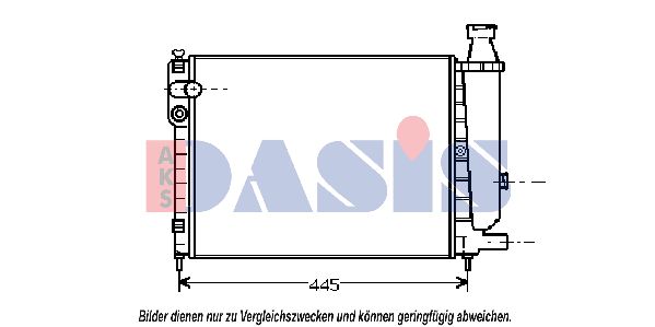 AKS DASIS Jäähdytin,moottorin jäähdytys 060380N